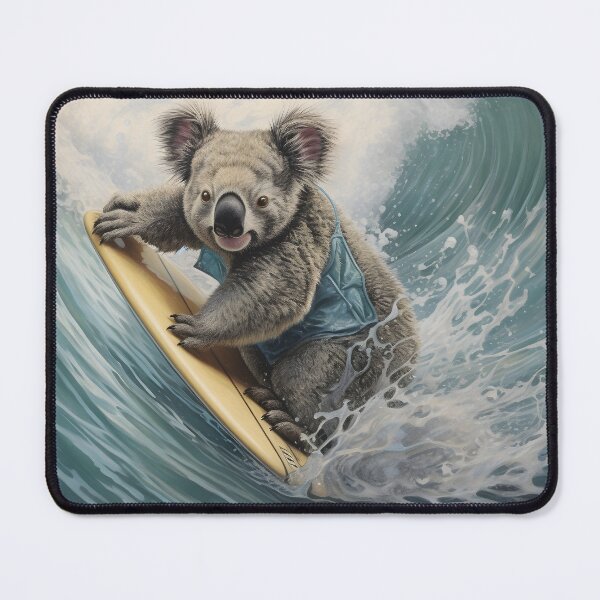 Item preview, adorable surfing koala bear print designed and sold by dcrc.