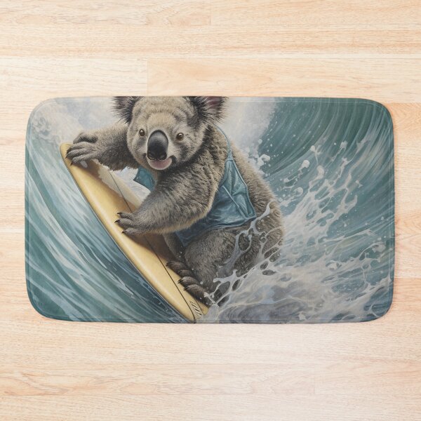 Item preview, adorable surfing koala bear print designed and sold by dcrc.