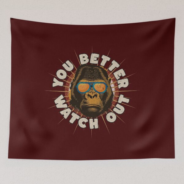 Item preview, Funny Gorilla Watch Out designed and sold by CheekyChimpCo.