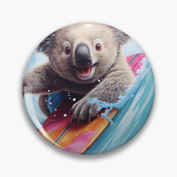 Item preview, Adorable surfing koala bear print designed and sold by dcrc.