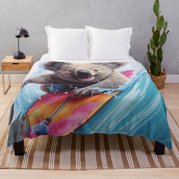 Item preview, Adorable surfing koala bear print designed and sold by dcrc.