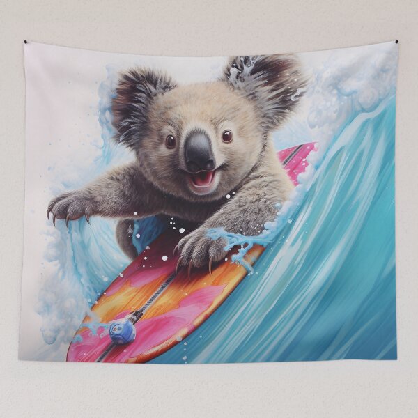 Item preview, Adorable surfing koala bear print designed and sold by dcrc.
