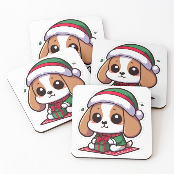 Item preview, Chibi Beagle in Christmas designed and sold by City0fDreams.