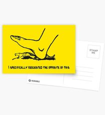 I specifically requested the opposite of this - Don't tread on me parody Gadsden flag with snek - yellow version HD HIGH QUALITY ONLINE STORE Postcards
