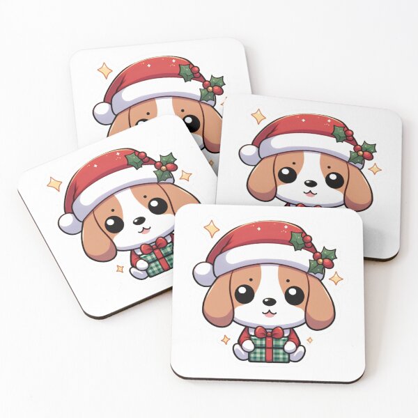 Item preview, Chibi Beagle in Christmas designed and sold by City0fDreams.