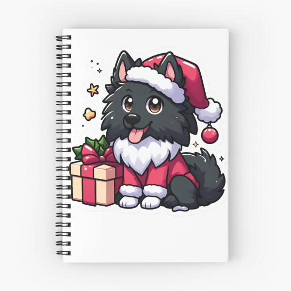 Item preview, Chibi Belgian Sheepdog in Christmas designed and sold by City0fDreams.