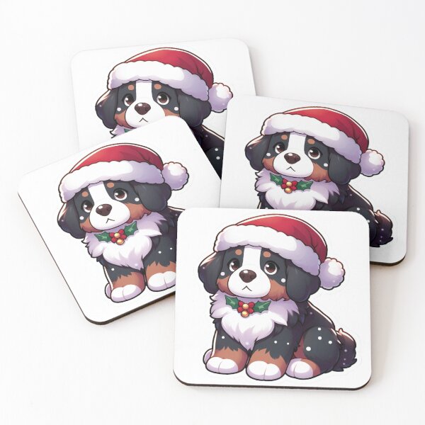 Item preview, Chibi Bernese Mountain Dog in Christmas designed and sold by City0fDreams.