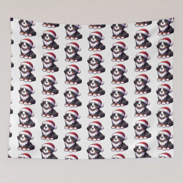Item preview, Chibi Bernese Mountain Dog in Christmas designed and sold by City0fDreams.