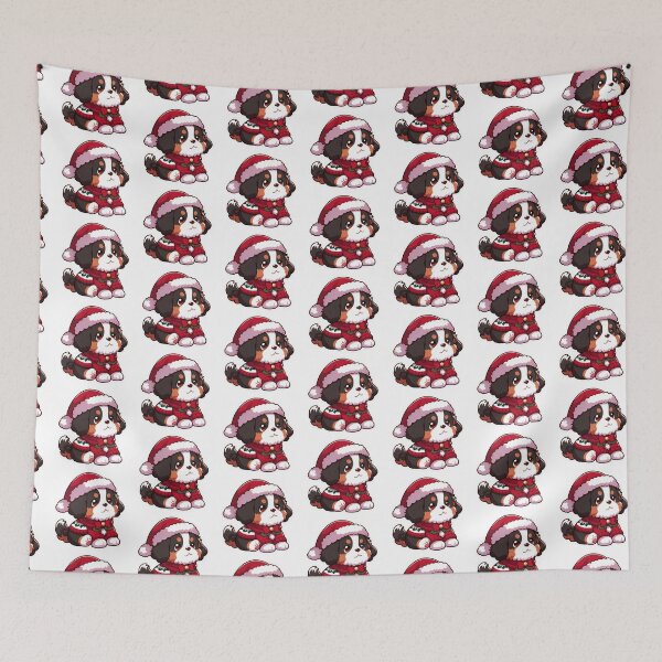 Item preview, Chibi Bernese Mountain Dog in Christmas designed and sold by City0fDreams.