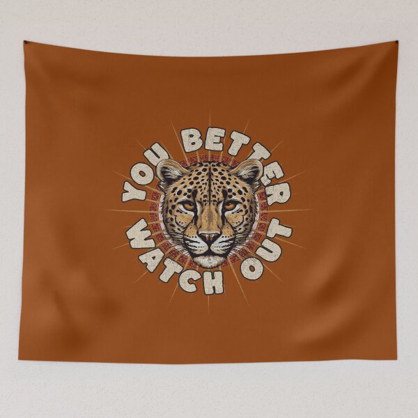 Item preview, Bold Cheetah Watch Out designed and sold by CheekyChimpCo.