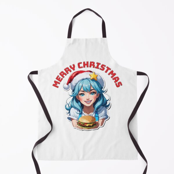 Item preview, Beautiful Christmas Waitress Gives Hamburger designed and sold by duke818.