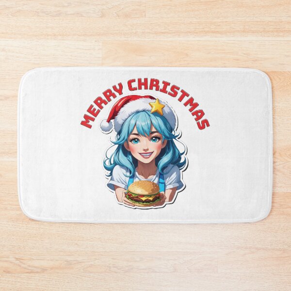 Item preview, Beautiful Christmas Waitress Gives Hamburger designed and sold by duke818.