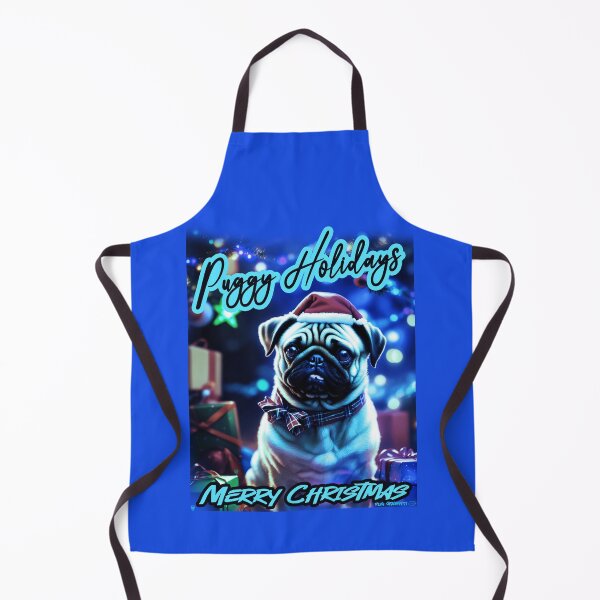 Item preview, Pug HAPPY HOLIDAYS 84 MERRY CHRISTMAS PUGGY HOLIDAYS USA designed and sold by RedBluffTraders.
