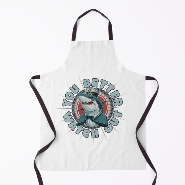 Item preview, Funny Shark Watch Out designed and sold by CheekyChimpCo.