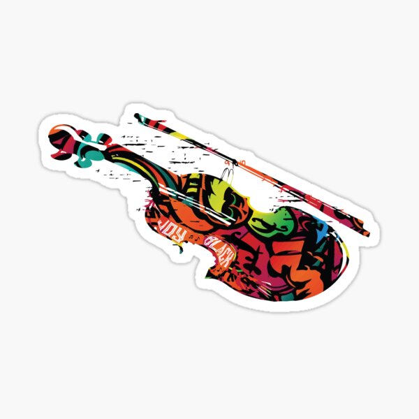 Graffiti Violin Sticker