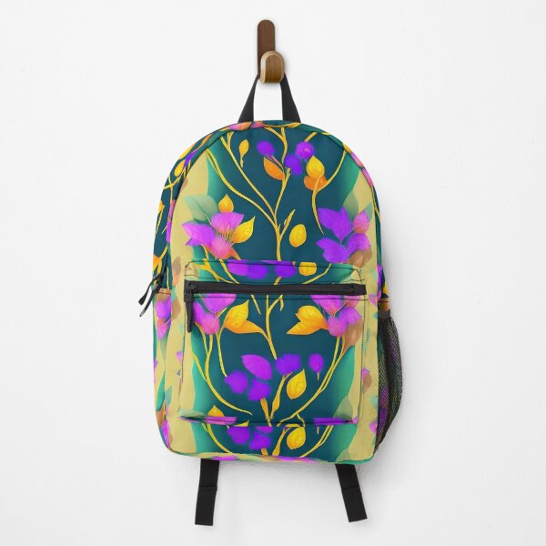 Item preview, Pink and Purple Flowers Off Gold Vines designed and sold by PlanetMarker.
