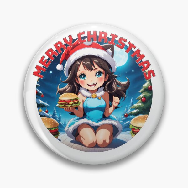 Item preview, Beautiful Christmas Waitress Gives Hamburger designed and sold by duke818.