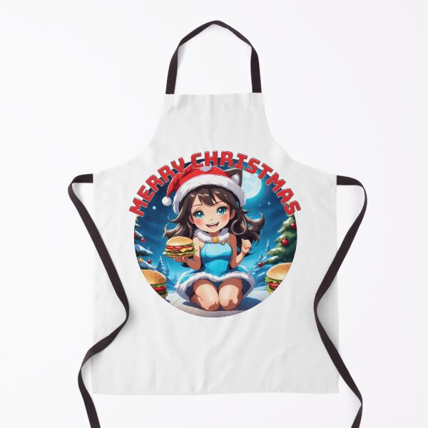Item preview, Beautiful Christmas Waitress Gives Hamburger designed and sold by duke818.