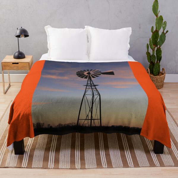 Item preview, Kansas Country Windmill at Sunset designed and sold by ROBERTDBROZEK.
