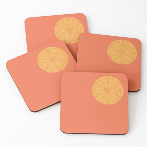 Item preview, Flower of Life Color Palette Mandalas : 08 - Orange designed and sold by SonoSonoStudio.
