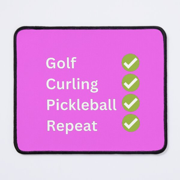 Item preview, Golf, Curling, Pickleball, Repeat-pink designed and sold by VJKTees.