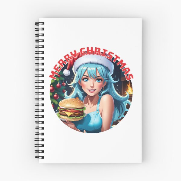 Item preview, Beautiful Christmas Waitress Gives Hamburger designed and sold by duke818.