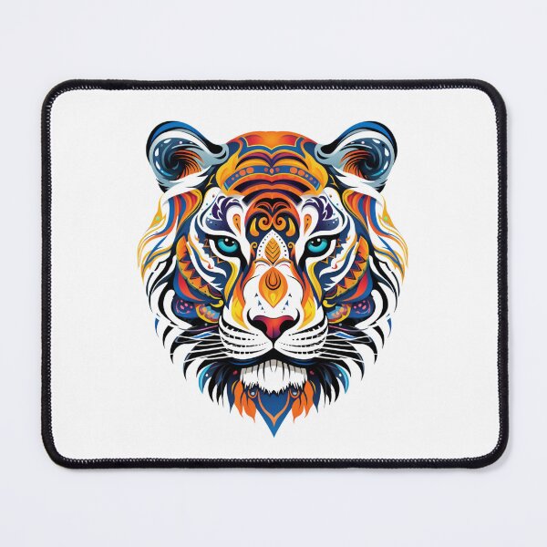 Item preview, colorful Tiger paisley rainbow designed and sold by zoldi.