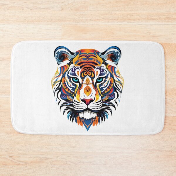 Item preview, colorful Tiger paisley rainbow designed and sold by zoldi.