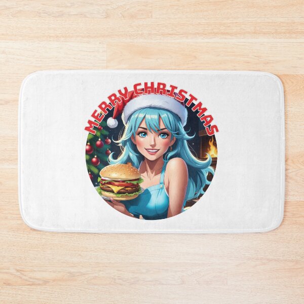 Item preview, Beautiful Christmas Waitress Gives Hamburger designed and sold by duke818.