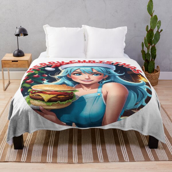 Item preview, Beautiful Christmas Waitress Gives Hamburger designed and sold by duke818.