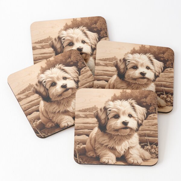 Item preview, Havanese: The Joyful Spirit of Wood (Pyro Pets Art - 125) designed and sold by pyropetsart.