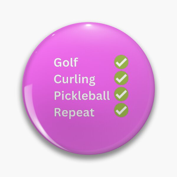 Item preview, Golf, Curling, Pickleball, Repeat-pink designed and sold by VJKTees.