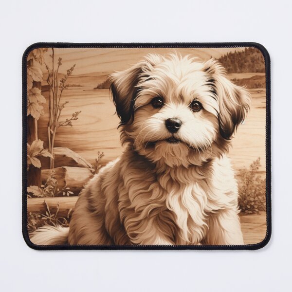 Item preview, Havanese: The Joyful Spirit of Wood (Pyro Pets Art - 126) designed and sold by pyropetsart.