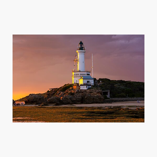 Item preview, Lighthouse sunset Point Lonsdale designed and sold by jdrphotos.