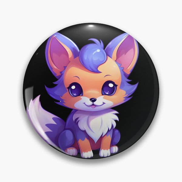 Item preview, Chibi Blurple Fox: A Splash of Cuteness designed and sold by animewardrobe1.