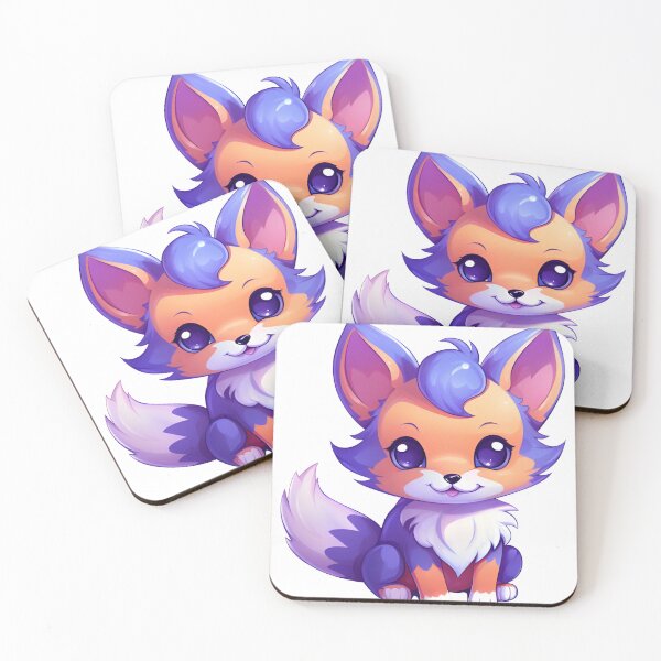 Item preview, Chibi Blurple Fox: A Splash of Cuteness designed and sold by animewardrobe1.