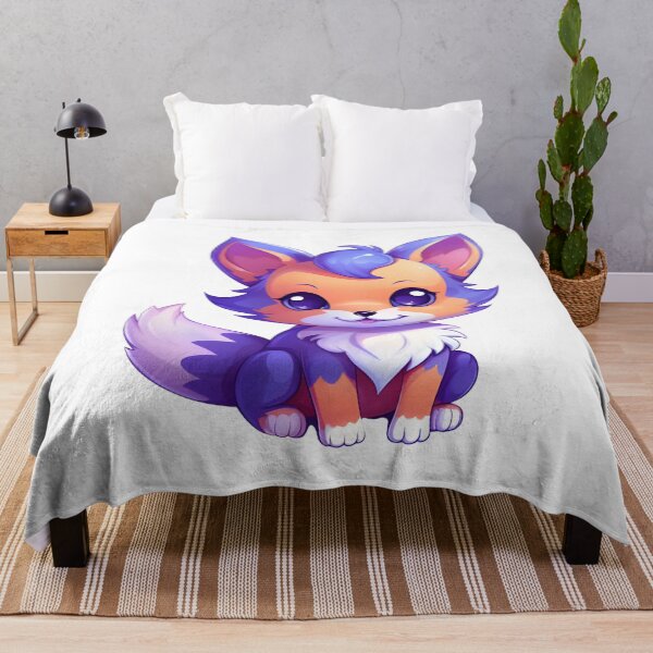 Item preview, Chibi Blurple Fox: A Splash of Cuteness designed and sold by animewardrobe1.