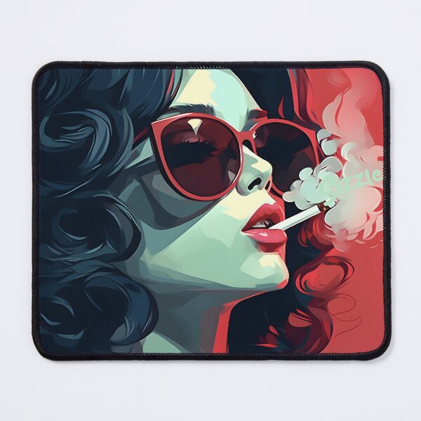 Item preview, Retro Chic Sunglasses Woman Illustration designed and sold by inkArtistryfine.
