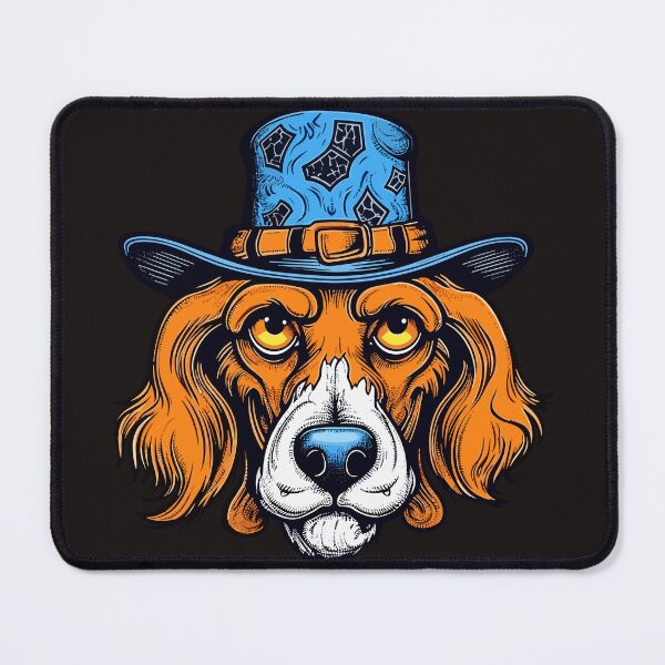 Item preview, Halloween Whimsy with Hat-Wearing Dog designed and sold by DigitalGraphic1.