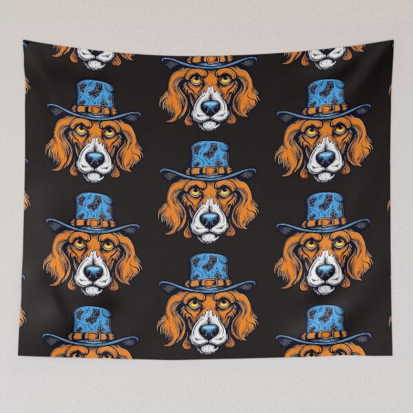 Item preview, Halloween Whimsy with Hat-Wearing Dog designed and sold by DigitalGraphic1.