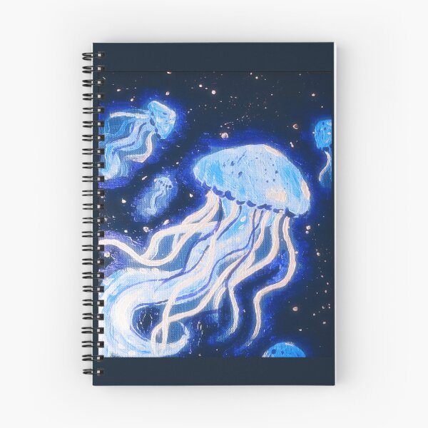 Item preview, Blue Glowing Jellyfish designed and sold by crystallinesoup.