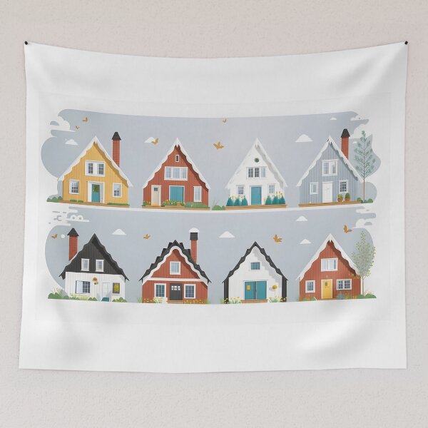 Item preview, Scandinavian houes style digital art. designed and sold by Jayjaynaenae.