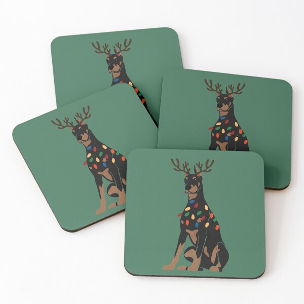 Item preview, Christmas Doberman/Mini Pinscher designed and sold by reddogbuckeye.