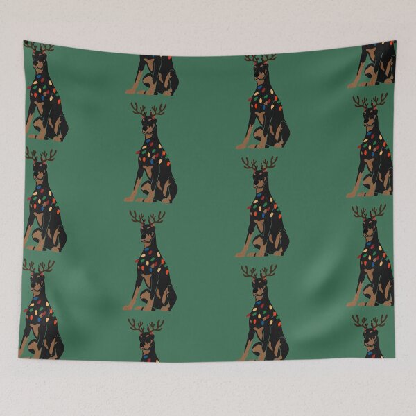 Item preview, Christmas Doberman/Mini Pinscher designed and sold by reddogbuckeye.