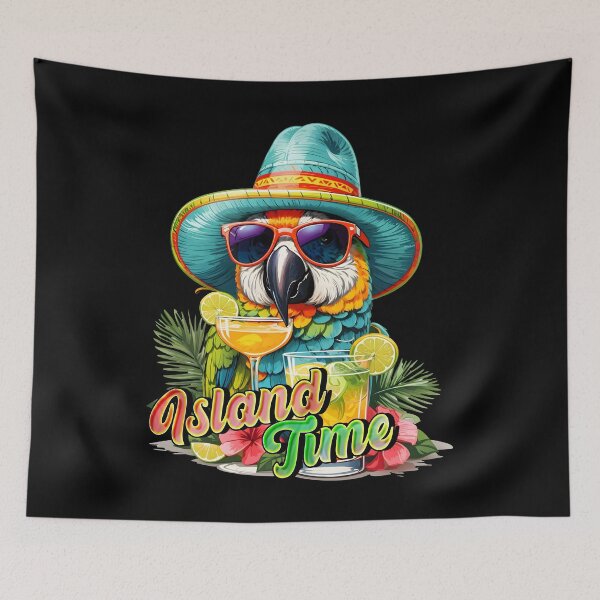 Item preview, Island Time Cocktail Parrot Sunglasses: A Taste of Paradise designed and sold by MindWave THC.