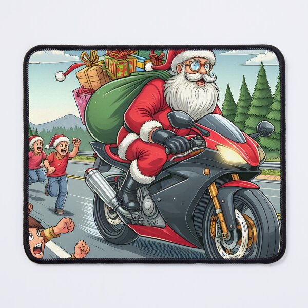 Item preview, Biker Santa brings gifts for you this christmas!! designed and sold by vectorillus.