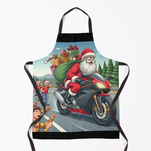 Item preview, Biker Santa brings gifts for you this christmas!! designed and sold by vectorillus.