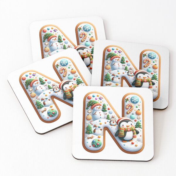 Item preview, Christmas Letter N designed and sold by pawipat.