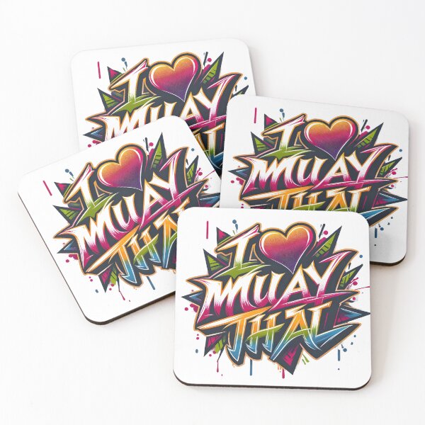 Item preview, Vibrant Muay Thai Love - Street Art Style designed and sold by KNAA.