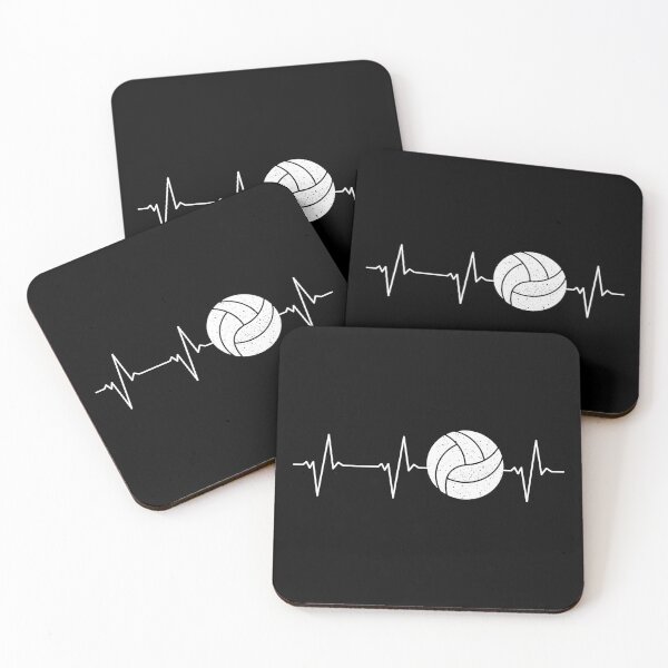 Item preview, Volleyball Heartbeat Ball EKG Pulse Line - Vball Lover Design designed and sold by venomousvector.